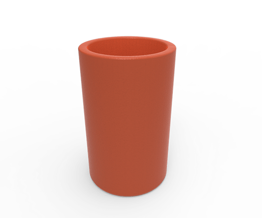 Maceta tipo columna alta,  esta fabricado de polietileno de media densidad, todo el cuerpo en una sola pieza, sin partes remachadas