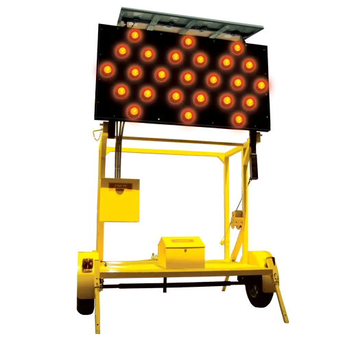 Gran flechero tipo remolque que facilita sea transportado a zonas alejadas o de difícil acceso, empleado para todo tipo de obras en carreteras o desastres naturales