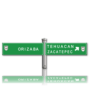 Señalamiento fabricado en lámina galvanizada cal. 16, cuenta con esquinas redondeadas, acabado en fondo reflejante grado ingeniería