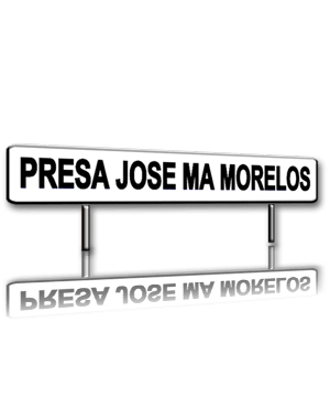 Señalamiento fabricado en lámina galvanizada cal. 16, cuenta con esquinas redondeadas, acabado en fondo reflejante grado ingeniería