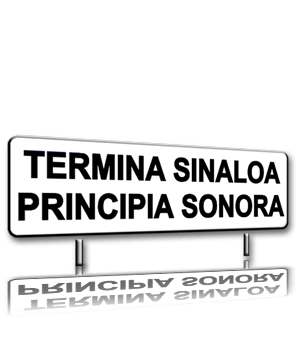 Señalamiento fabricado en lámina galvanizada cal. 16, cuenta con esquinas redondeadas, acabado en fondo reflejante grado ingeniería