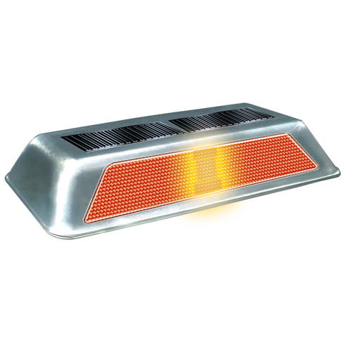 Tope recomendado como canalizador para zonas de velocidad controlada, como son accesos a plazas comerciales, terminales de autobuses, aeropuertos, etc.