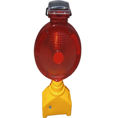 Luz de advertencia con interruptor de encendido y apagado, color rojo, cuenta con un circulo reflejante, sistema automático de encendido en la oscuridad,