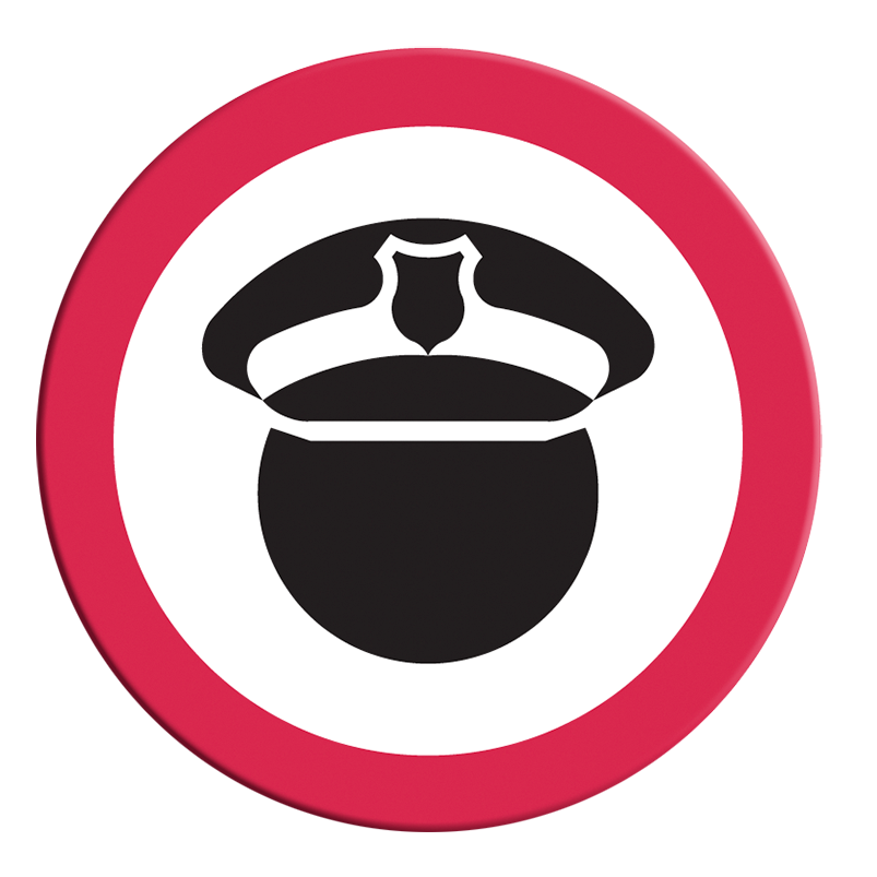 Señalamiento circular fabricado en lámina galvanizada cal. 16,  acabado en fondo reflejante grado ingeniería o alta intensidad y leyendas en vínil o impresas en serigrafía.Cumple con el Reglamento de Tránsito del 20