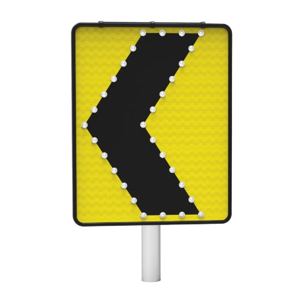 Señal Chevron Solar con luces led