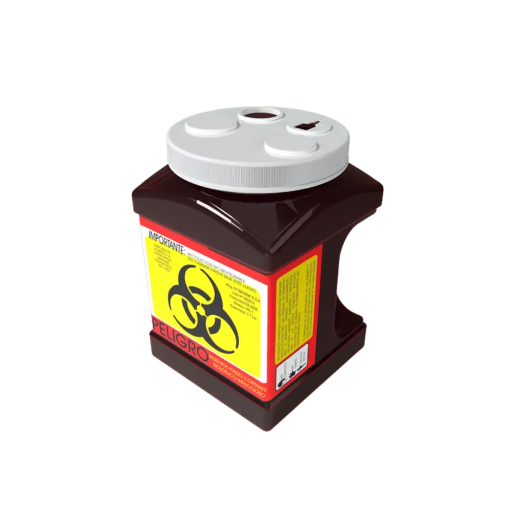 Contenedor de Punzocortantes RPBI PC-1