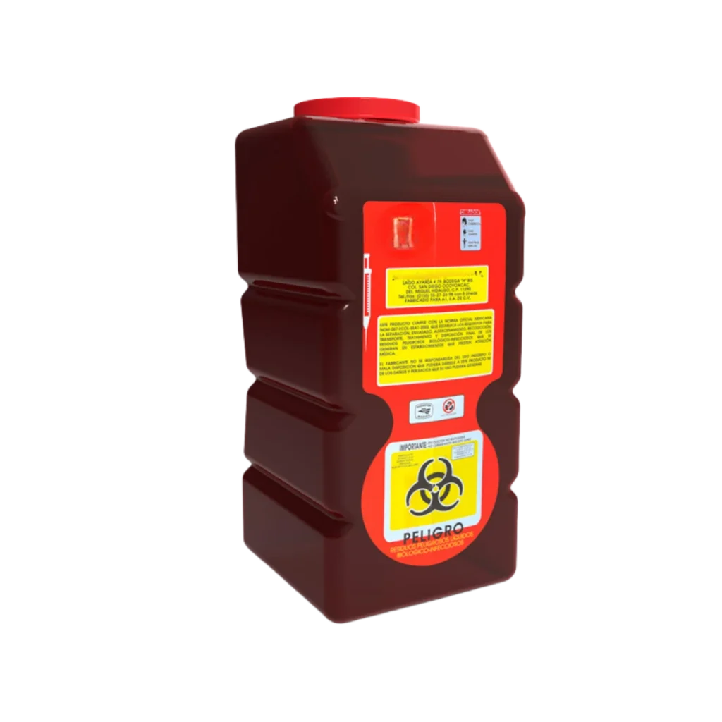 recipiente hermético rojo