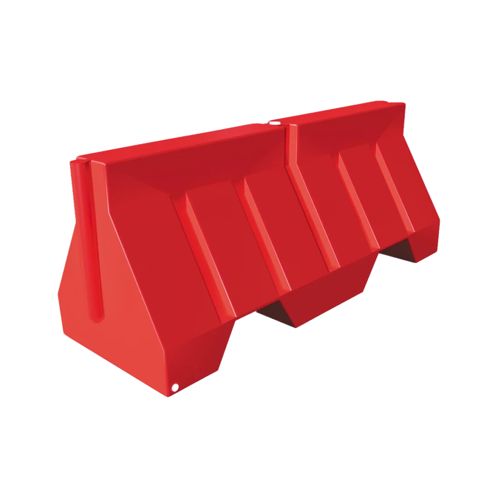 barrera vial de plastico