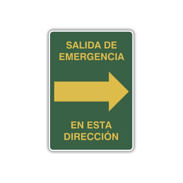 Ruta de evacuación izquierda