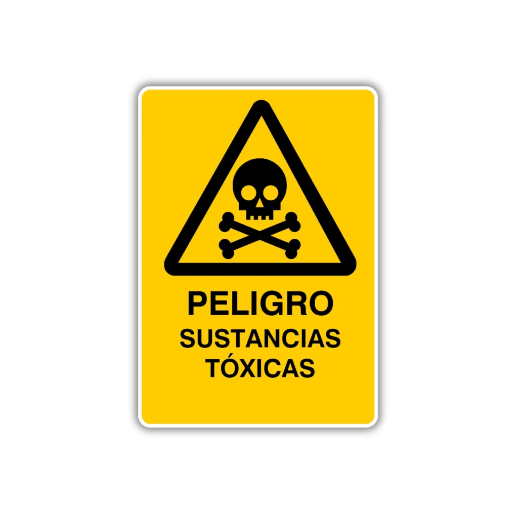 Peligro sustancias tóxicas